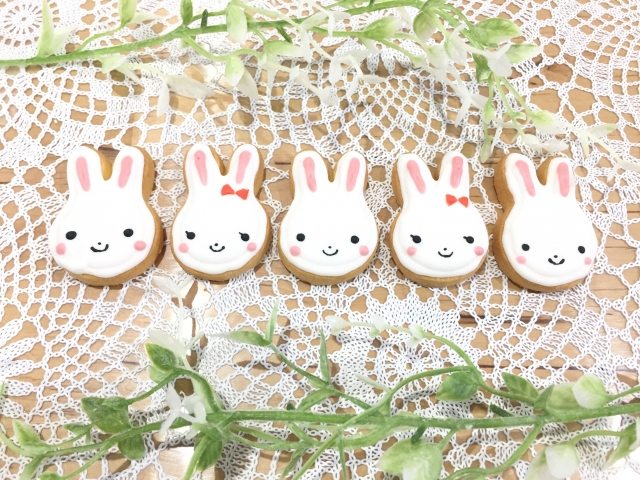 うさぎのクッキーの画像