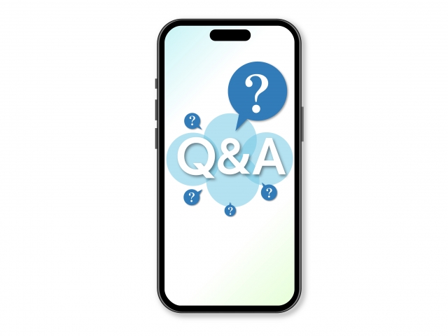 Q&Aと表示されているiPhoneの画像